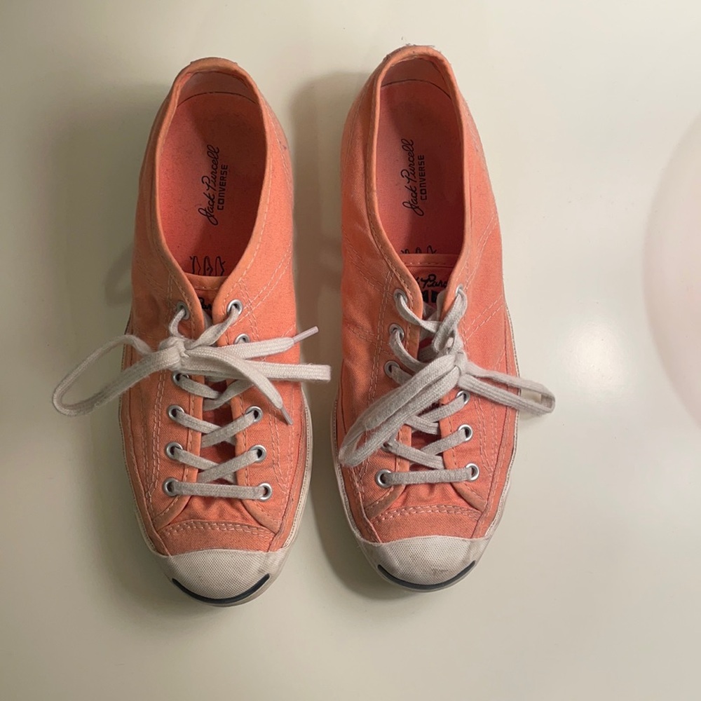 Coral colored Jack Purcell Converse!
